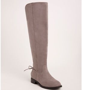 TORRID Grey over-the-knee boots (wide) 10W
